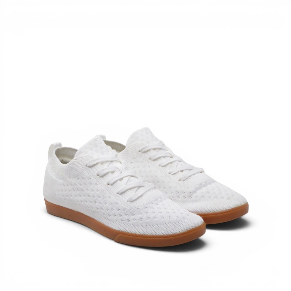 SUAVS Womens Zilker Sneakers Shoes White Knit Gum Sole Size 7